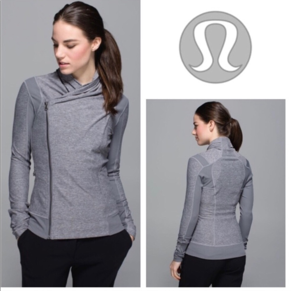 NWOT lululemon grey Bhakti yoga jacket